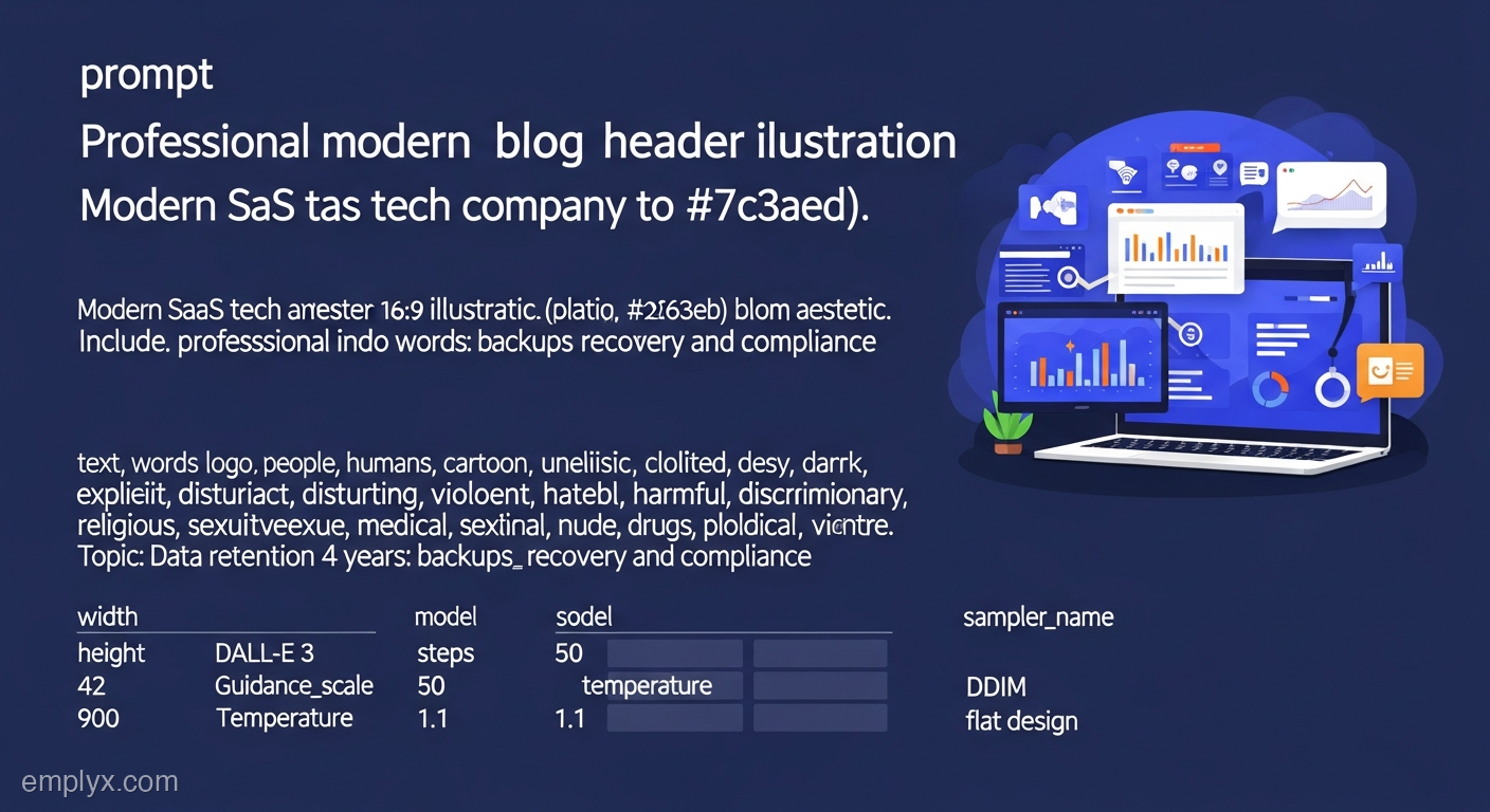 Retenció de dades de jornada 4 anys: còpies de seguretat i estratègia